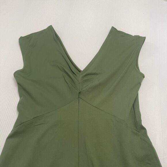 Patagonia Women’s Common Threads Green V Neck Dress Size Medium - Picture 2 of 6